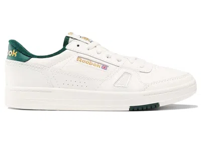 REEBOK MEN'S REEBOK LT COURT SNEAKERS IN VINTAGEIN CHALK/VINTAGE CHALK/COLLEGIATE GREEN