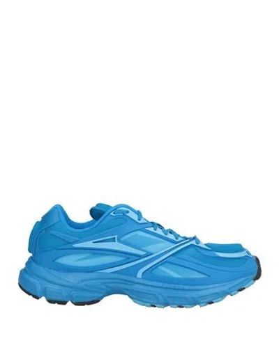 REEBOK REEBOK PREMIER MAN SNEAKERS AZURE SIZE 9 TEXTILE FIBERS