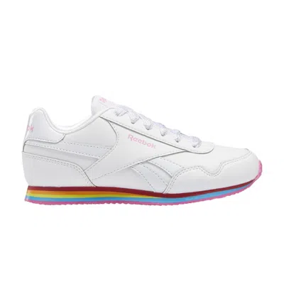 REEBOK REEBOK ROYAL CLASSIC JOG 3 LITTLE KID 'RAINBOW' | WHITE | KID'S SIZE 1.5