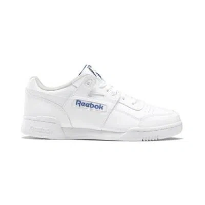 REEBOK REEBOK WORKOUT PLUS UNISEX MEN'S WOMEN'S CASUAL SHOE - WHITE/ROYAL
