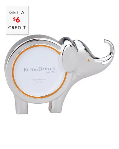 REED AND BARTON REED AND BARTON JUNGLE PARADE SILVERPLATE ELEPHANT PHOTO FRAME WITH $6 CREDIT