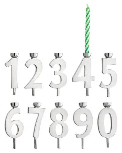 REED AND BARTON REED AND BARTON LET'S CELEBRATE 10PC CANDLEHOLDER SET