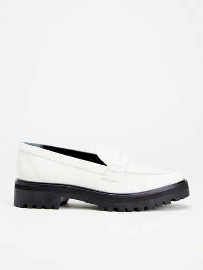 REFORMATION AGATHEA CHUNKY LOAFER IVORY LEATHER 9.5