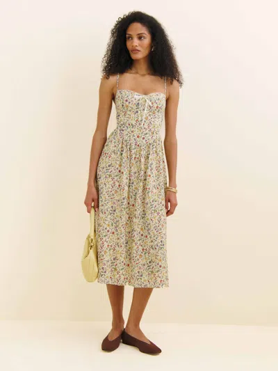 REFORMATION ALLURE DRESS YELLOW 6
