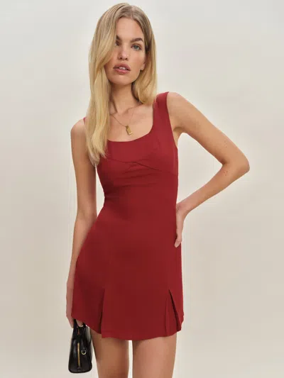 REFORMATION CHER DRESS RED 12