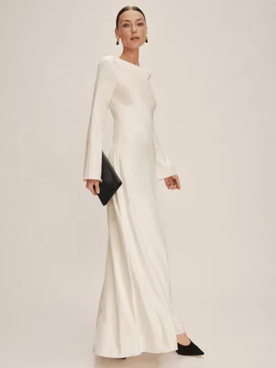 REFORMATION CIANA SATIN DRESS