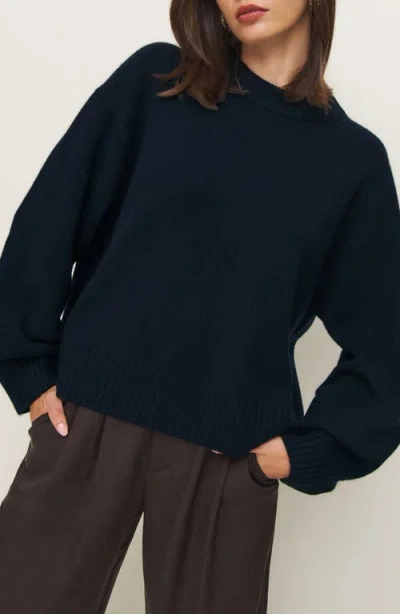 REFORMATION REFORMATION COVE OVERSIZE CREWNECK CASHMERE BLEND SWEATER