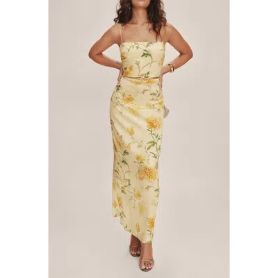 REFORMATION REFORMATION FRANKIE FLORAL SILK MAXI DRESS