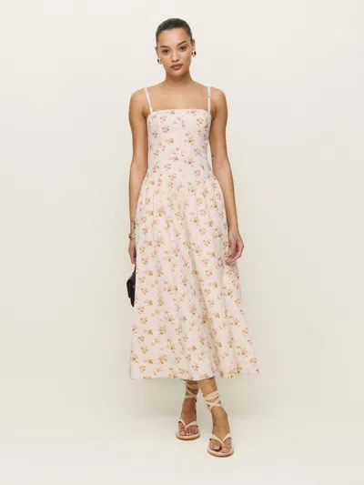 REFORMATION KATARIN LINEN DRESS IVORY 8