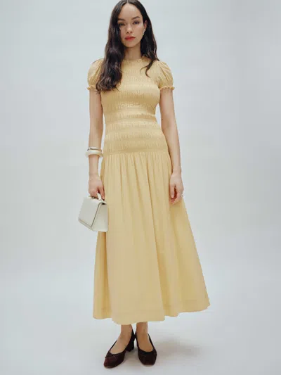 REFORMATION KIRIA DRESS YELLOW 12