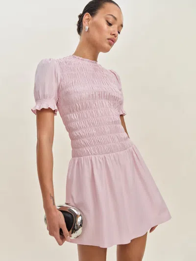 REFORMATION LEANNAH DRESS PINK 12