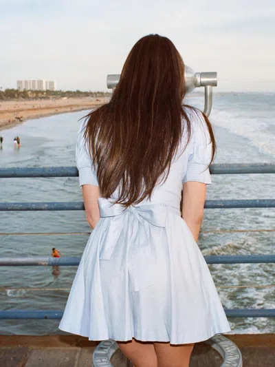 REFORMATION LOONETTE DRESS BLUE 8