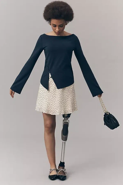 REFORMATION NICOLA LONG-SLEEVE KNIT TOP