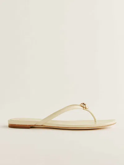 REFORMATION ONYX THONG SANDAL IVORY 9.5
