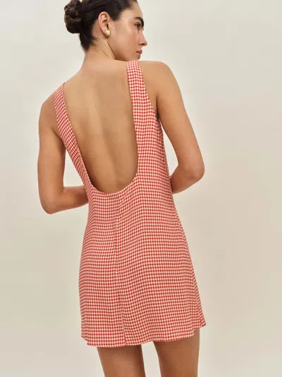 REFORMATION ROSEMOND DRESS RED 12