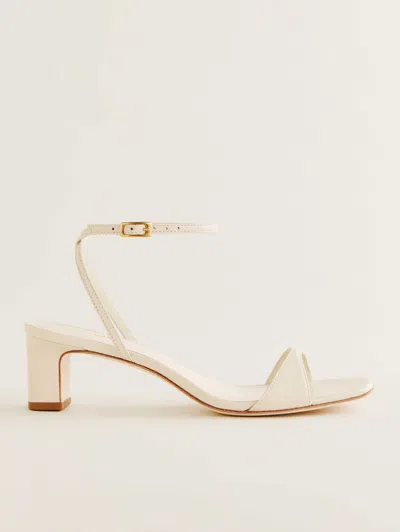 REFORMATION SAGE HEELED SANDAL IVORY 8.5