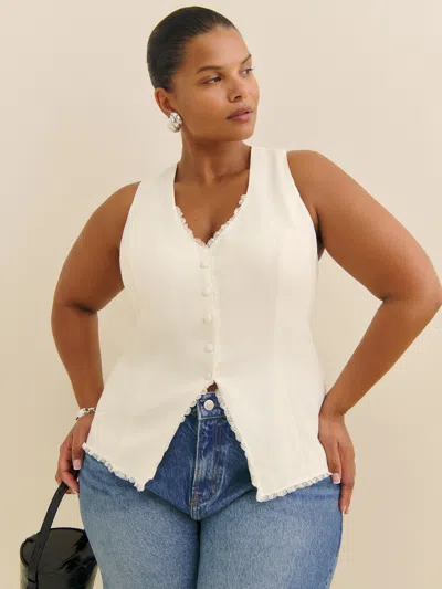 REFORMATION SKYLAR TOP ES IVORY 22
