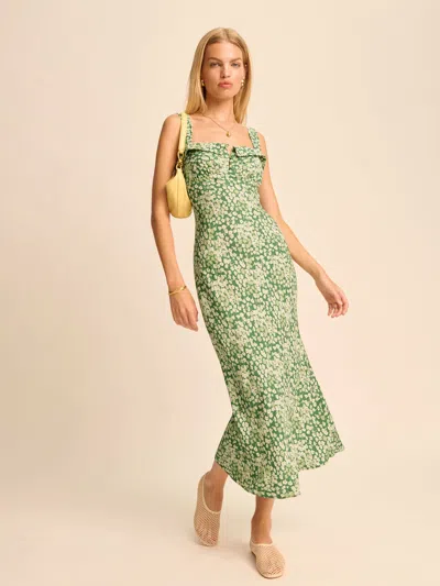 REFORMATION TANCY DRESS GREEN 4