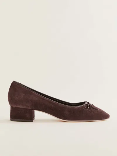 REFORMATION TERRY BALLET PUMP BROWN 10.5