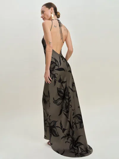 REFORMATION ZINNA SATIN DRESS