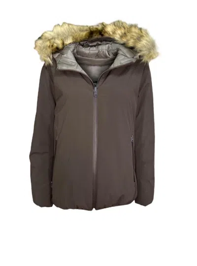 REFRIGUE MAN R57520 BRUS ECO FUR - MARRONE