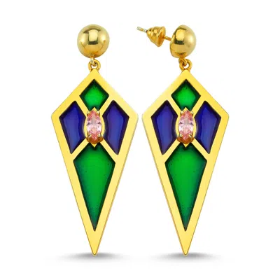 REIAN JEWELLERY WOMEN'S AUDREY B GREEN & BLUE