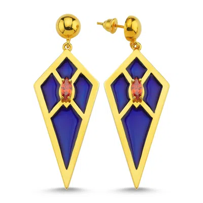 REIAN JEWELLERY WOMEN'S AUDREY DARK BLUE