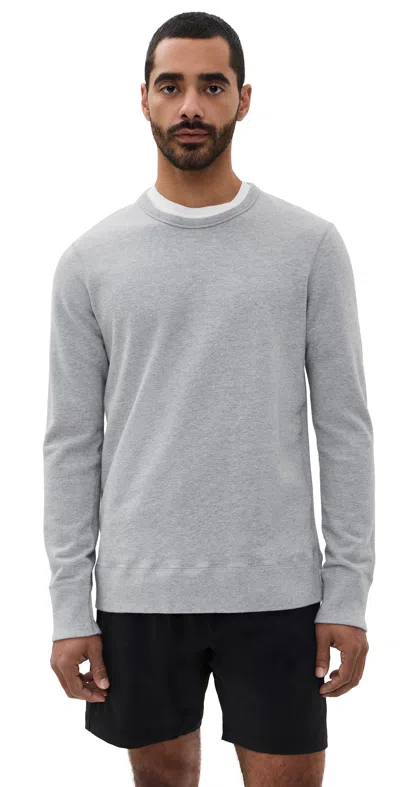 REIGNING CHAMP MID-WEIGHT TERRY SLIM CREW NECK HGREY