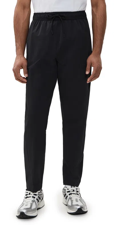 REIGNING CHAMP NYLON OXFORD TEAM SLIM PANTS BLACK
