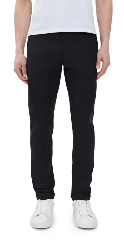 REIGNING CHAMP STRETCH WARP KNIT COACH'S SLIM PANTS BLACK