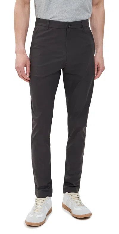 REIGNING CHAMP STRETCH WARP KNIT COACH'S SLIM PANTS CARBON