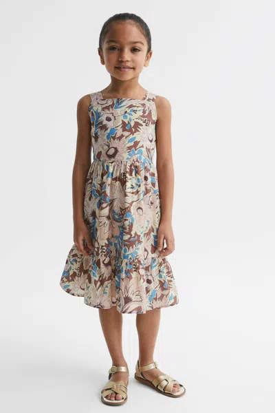 REISS REISS LILAC MARCIE 4-9 YRS PRINTED STRAPPY DRESS