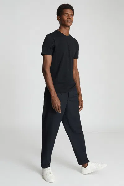 REISS REISS BLACK BLESS REGULAR FIT CREW NECK T-SHIRT