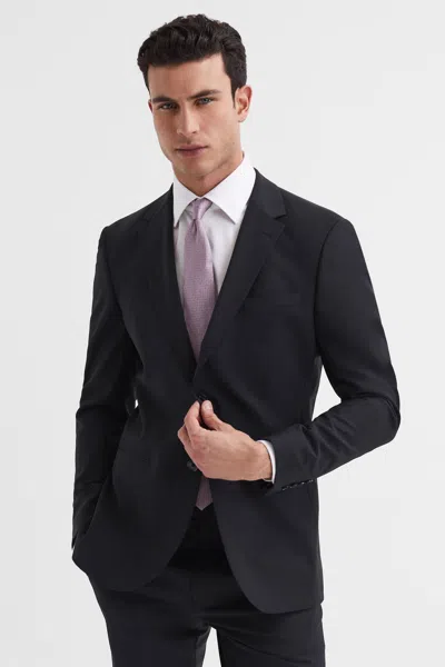 REISS REISS BLACK HOPE MODERN FIT TRAVEL BLAZER