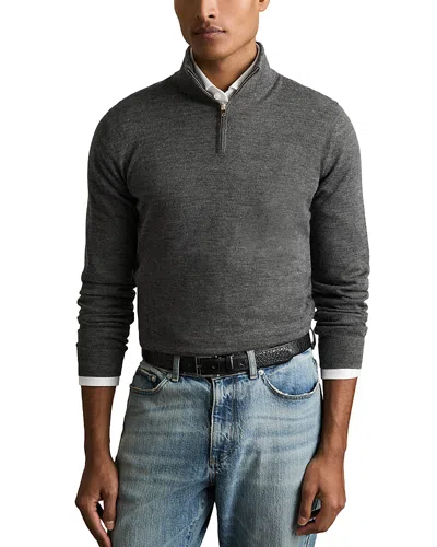 REISS BLACKHALL QUARTER ZIP WOOL SWEATER