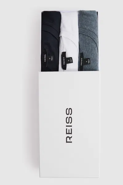 REISS BLUE MULTI BLESS 3 PACK 3 PACK OF CREW NECK T-SHIRTS
