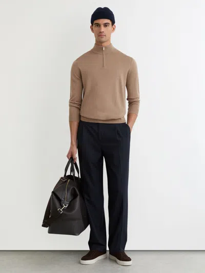 REISS CAMEL BROWN JUMPER