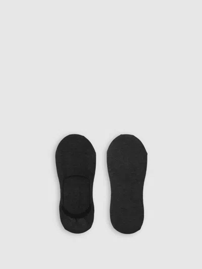 REISS REISS CHARCOAL RAFI COTTON-BLEND LOAFER SOCKS