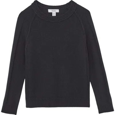 REISS REISS KIDS' FOULTON WOOL & CASHMERE CREWNECK SWEATER