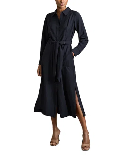 REISS MABEL LONG SLEEVE MIDI DRESS