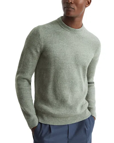 REISS REISS MARCUS ALPACA & WOOL-BLEND CREW RIB JUMPER