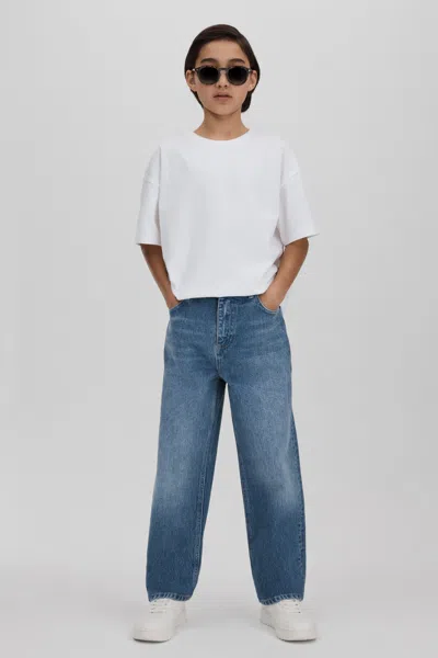 REISS REISS MID BLUE RONNIE 3-9 YRS LOOSE FIT ADJUSTER JEANS