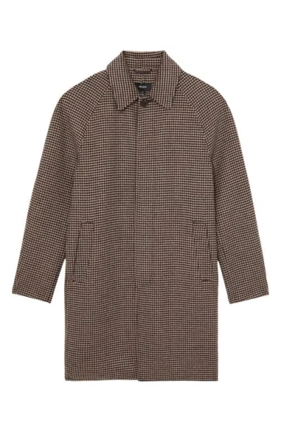 REISS REISS MORPETH HOUNDSTOOTH CHECK WOOL BLEND COAT