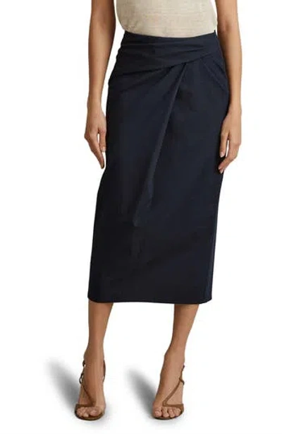 REISS REISS NADIA FAUX WRAP PENCIL SKIRT