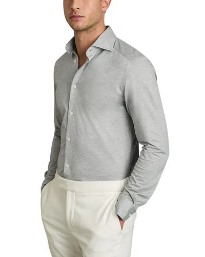 REISS NATE LONG SLEEVE BUTTON FRONT SHIRT