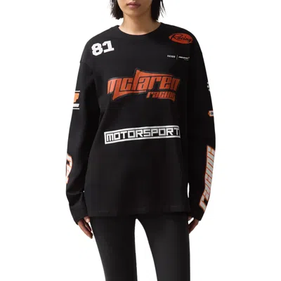 REISS REISS X MCLAREN OVAL GRAPHIC LONG SLEEVE T-SHIRT