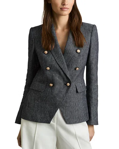 REISS PETITES DOUBLE BREASTED BLAZER