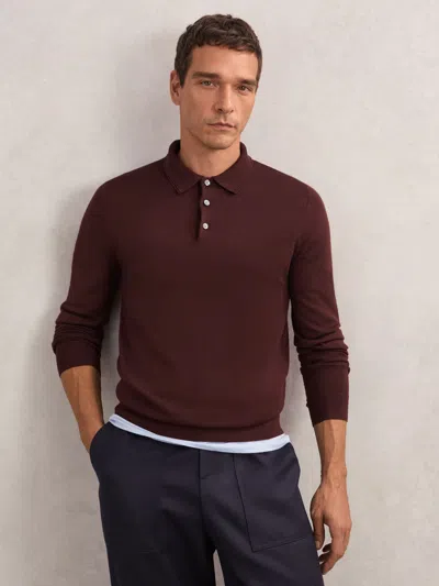 REISS REISS PORT RED TRAFFORD POLO SHIRT