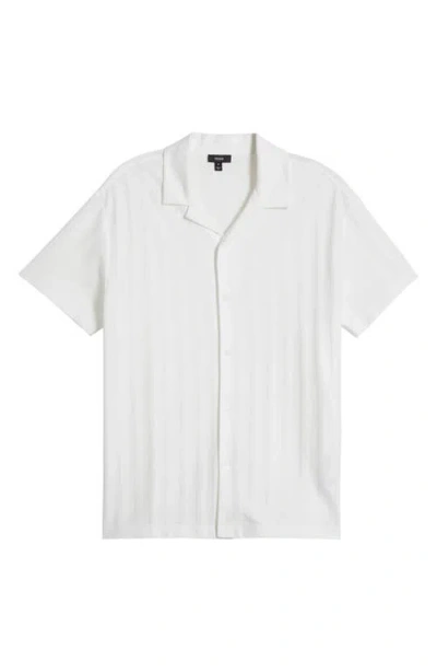 REISS REISS SAMPSON TEXTURED STRIPE CAMP SHIRT