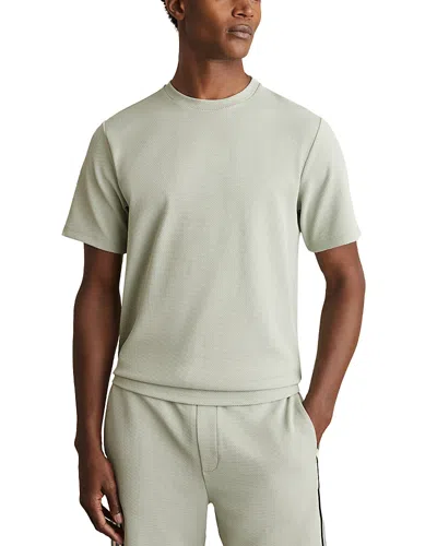 REISS SHORT SLEEVE WAFFLE KNIT TEE